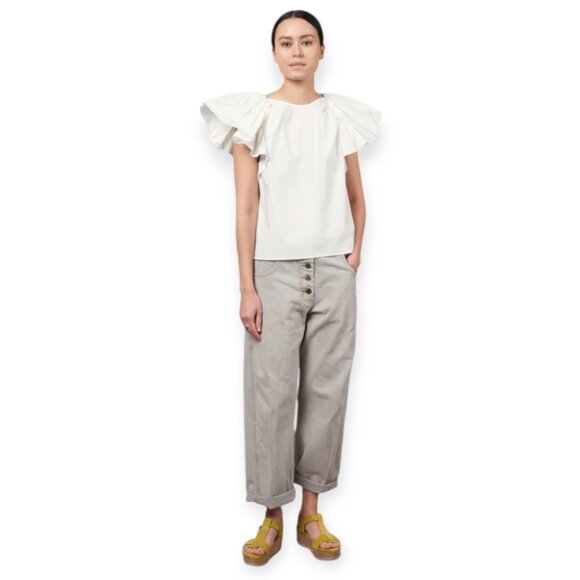 Rachel Comey khaki wash button-fly oversized elkin pant size M [fits up to XL] - Picture 3 of 16
